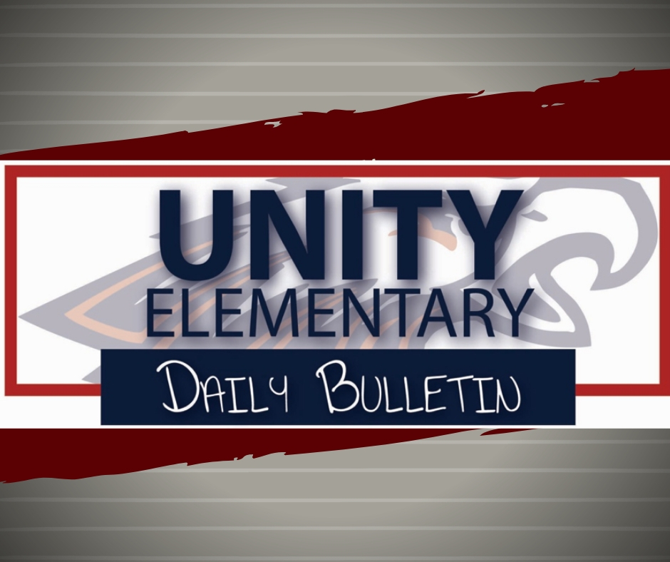Elementary Announcements 11 15 2019 Unity School District