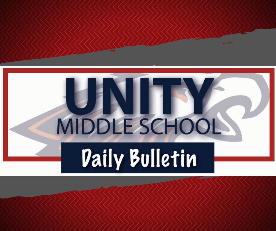 Middle School Announcements 5.8.2019