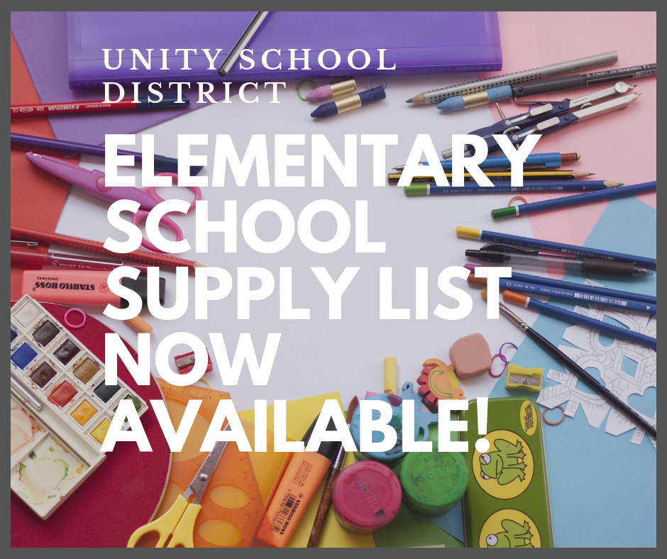2019-20 ELEMENTARY SCHOOL SUPPLY LIST NOW AVAILABLE!