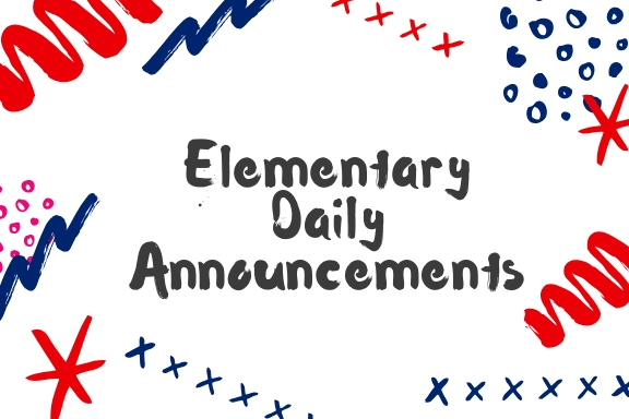 Elementary Announcements 3.5.2019