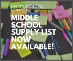 2019-20 MIDDLE SCHOOL SUPPLY LIST