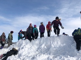 Enjoying the snow
