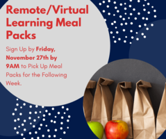 Remote/Virtual Learning Meal Packs